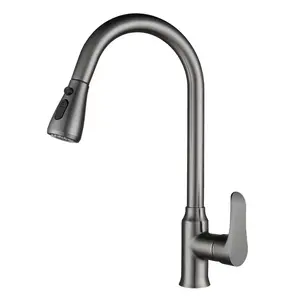 Zinc Alloy And Stainless Steel Gun Ash Sink Pumping Basin Faucet Hot And Cold Water Faucet