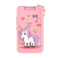 Teléfono Inteligente de Juguete para Niños con Pantalla Táctil HD IPS de 2.8'', Cámara Dual con Sensor CMOS, Filtro, Soporte para MicroSD