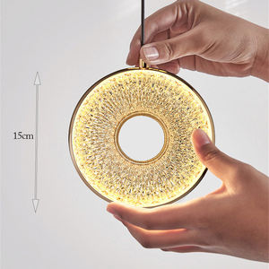 Lampu Gantung Lingkaran Akrilik untuk Ruang Tamu, Kamar Tidur, Dapur Modern Prancis, Pulau Dapur, Hotel, dan Ruang Makan - Product Image 6