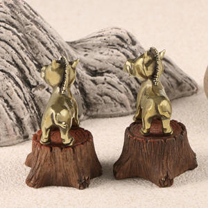 Venta al por mayor creativo lindo pequeño caballo enano adorno de latón Animal mundo té mascota artesanías de Metal - Product Image 4