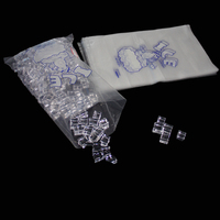 L'emballage de glace en plastique à dessus plat résistant de 1kg 2kg 5kg met en sac jetable pour des glaçons