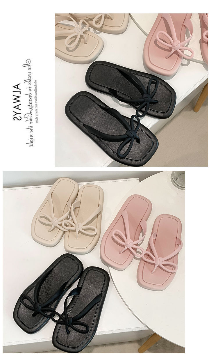 Bow Flip-flops Female Summer Fashion Casual Shoes Outdoor Indoor Beach Sandals Slippers