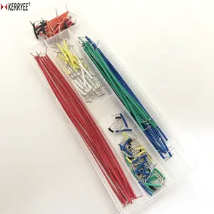 140pcs colorful different length breadboard jumper wire in box packaging connector