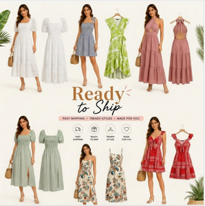 Vestido de Verano de Manga Corta para Mujer, Vestido Informal Sencillo y Moderno para Dama, Entrega de Estilos Variados Aleatorios - Product Image 1