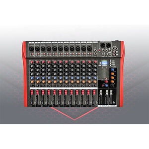 Mezclador Profesional de 12 Canales MT-12 de Fábrica OEM, Consola de Mezcla para <span class=keywords><strong>DJ</strong></span> con Alimentación Phantom de 48V - Product Image 1