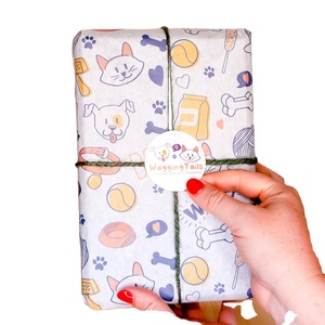 Hot Sale Custom Logo Printed Grease Gift Packaging Proof <b>Tissue</b> <b>Paper</b> With Custom Sticker - Product Image 1