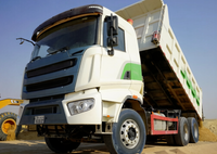 Camion benne SYZ320C-8S fiable à transmission 6x4 pour le transport de charges lourdes et la construction