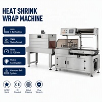 Machine d'emballage complète automatique pour bouteilles, en acier inoxydable 304, avec diviseur, scelleuse, tunnel, empileur de palettes et film rétractable