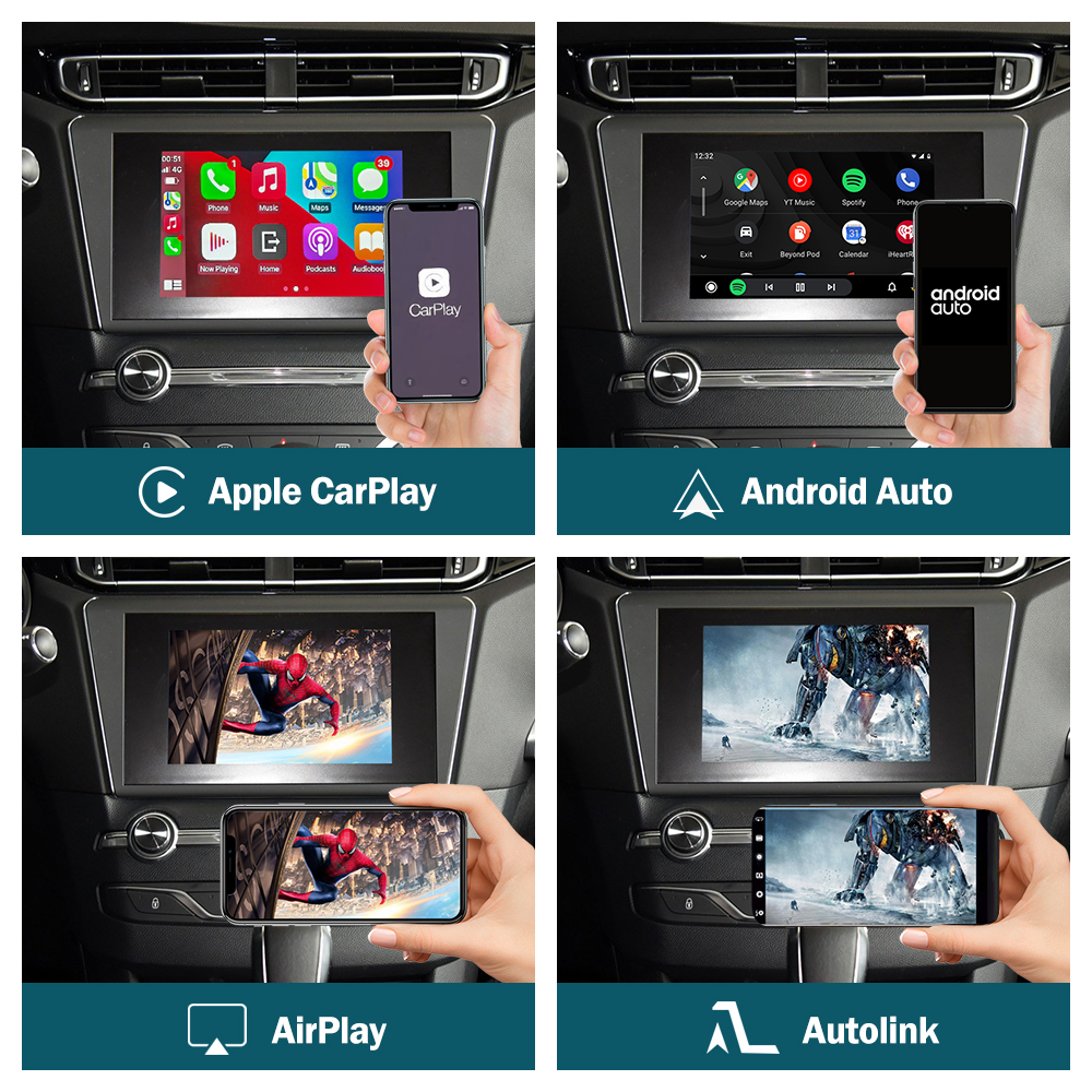 プジョー シトロエン用 CarPlay android auto アダプタ 【公式通販】