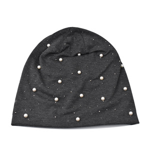 European American K Pearl Chapeau d'hiver coupe-vent <span class=keywords><strong>super</strong></span> doux pour femme avec boule d'acier Accessoire de saison d'automne - Product Image 3