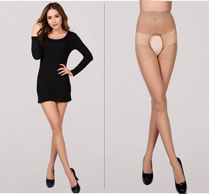 <span class=keywords><strong>Collant</strong></span> sexy trasparenti a coscia, sottili, in tinta unita, <span class=keywords><strong>con</strong></span> cavallo aperto, certificati OEKO-TEX, vendita all'ingrosso diretta dalla fabbrica - Product Image 6