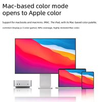 Monitor IPS HDR 6K 32 Inci Baru dengan Antarmuka DP 100% SRGB Anti-Cahaya Biru - Warna Perak untuk Penggunaan Desktop