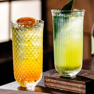 Verre à boire en verre martelé artisanal épaissi pour jus, latte, eau, cocktails – Idéal pour restaurants, bars et fêtes - Product Image 4