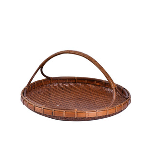 Handmade Bamboo Woven <b>Basket</b> Rectangle Kitchen <b>Storage</b> Fruit <b>Basket</b> For Neatening Food Container Guizhou Origin - Product Image 3