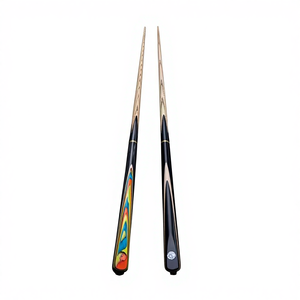 NaiPni Vente en gros Queue de billard et de snooker en bois de frêne de haute qualité, 10 mm, avec joint en acier inoxydable 3/4 et manchon de jonction en ébène - Product Image 4