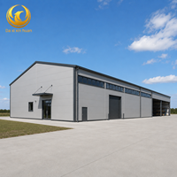 Kit de construction de bâtiment durable en structure d'acier préfabriquée, prêt à l'extension, résistant aux intempéries, pour entrepôt, atelier métallique, garage et stockage