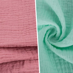 Factory Stock 100% Cotton Muslin Fabric 125gsm pink <strong>White</strong> Double <strong>Gauze</strong> Fabric for Baby - Product Image 6