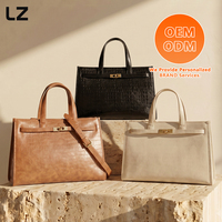 Sac fourre-tout en cuir véritable LZ Factory pour femmes, sacs à bandoulière en cuir véritable, sacs à main, sacs à main pour ordinateur portable, grande capacité