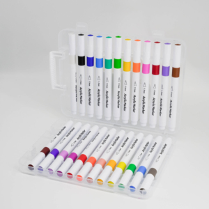 <span class=keywords><strong>Pennarelli</strong></span> Acrilici a Punta Singola 12/24/36/48 Colori, Set Artistico Impermeabile e Sicuro <span class=keywords><strong>per</strong></span> <span class=keywords><strong>Tela</strong></span>, Legno, Pietra - Product Image 5