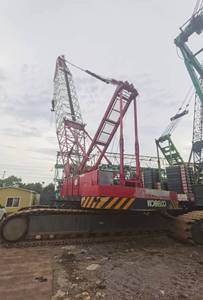 Gebrauchte Kobelco <span class=keywords><strong>7250</strong></span> 250 Tonnen Raupen kran mit geringer Arbeitszeit und Wipp ausleger zum Verkauf - Product Image 4