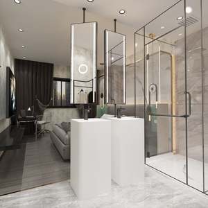 Espejo LED Rectangular de Diseño Moderno con Aumento, Marco de Acero Inoxidable, Espejo de Maquillaje con Luces para Baño, Hogar y Hotel - Product Image 6