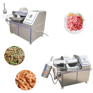 electric high speed cabbage vaccum meat bowl cutter chopper used meat cutting machine for sale industrial vegetable cutter