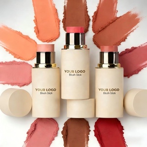 Blush Stick Vegano Personalizzato Impermeabile, Bronzer e Illuminante in Stick a Marchio Privato, Alta Pigmentazione, Lunga Durata, Ideale per Viaggi - Product Image 1
