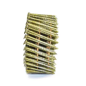 304 Roestvrij Staal Hoge Kwaliteit Fabriek Verzamelde Schroef Ring Spiraalvormige Schacht Draad Coil Nagels Voor Hout Pallet Pneumatische Nail Gun Gebruik