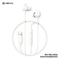 Écouteurs intra-auriculaires filaires Remax avec télécommande, microphone, port Type-C, sans réduction de bruit, non étanches, en silicone