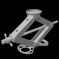 Cric de voiture OEM/ODM 2,5T direct usine avec base large élargie, patins en caoutchouc, logo personnalisé et prototypage rapide sur mesure