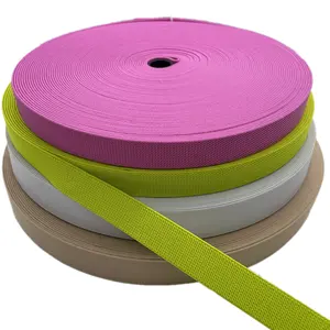 Fabrika kaynağı iyi esneklik 1 inç renkli dokuma giysiler için elastik bant