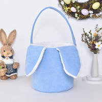 Panier de Pâques personnalisé pour enfants, panier de Pâques en velours côtelé personnalisé, panier de chasse aux œufs de Pâques