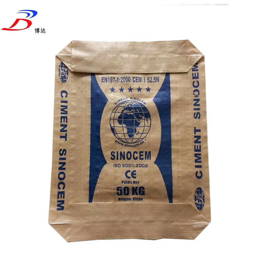 WPP Ciment Bag Factory in Ad Star Heißluft geschweißtem Boden zum Verpacken von 50kg Beton