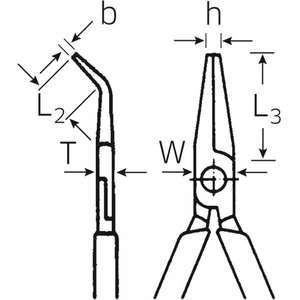 STAHLWILLE - 65306160 Alicates de Punta Snipe con cortador (Alicates para radio o teléfono)-EAN 4018754037162 ALICATES Y CORTADORES - Product Image 2