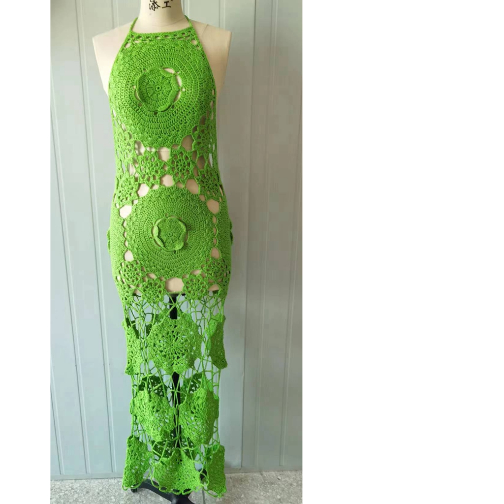 green emerald velvet dress Isadora Backless Dress main image 0