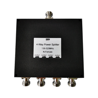 Répartiteur de signal universel 4 voies N-Femelle pour talkie-walkie VHF UHF 136-520 MHz