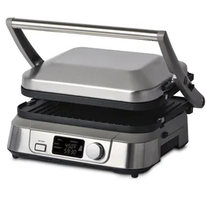 2000W Big XXL Griddle BBQ Grill 4 Slice Electric Digital Control Press Grill With New CE Approval