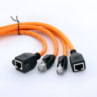 Câble d'extension RJ45 industriel KRONZ, haute flexibilité, Cat7 Cat8, femelle vers mâle, verrouillage par vis, blindé, câble réseau Ethernet 10 Gbps