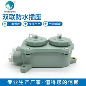 Enchufe Doble Impermeable Marino Bozhou Z-2M con Interruptor Serie 792831 - Product Image 5