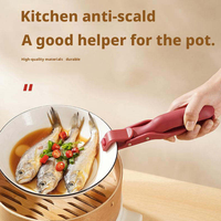Pince de préhension multifonctionnelle en silicone anti-brûlure et antidérapante pour plateaux et bols, pour la cuisine domestique