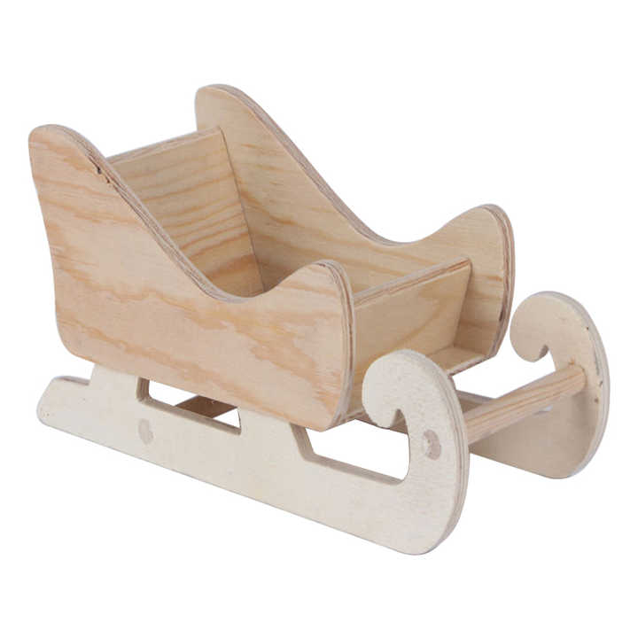 DIY Wooden Sleigh - Perfect Christmas Tabletop Decoration