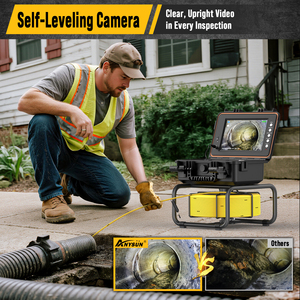 Caméra d'Inspection de Canalisations 1080P, 512Hz, Nivellement Automatique, <span class=keywords><strong>50M</strong></span> (165ft), <span class=keywords><strong>Endoscope</strong></span> Vidéo pour Plomberie et Égouts - Product Image 3