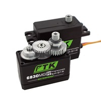 Motor Servo Digital PTK 6830MG para Coche RC 1/8 1/10, Engranaje de Acero Inoxidable de Alta Velocidad 180, Servomotor Industrial de 20Kg-35Kg