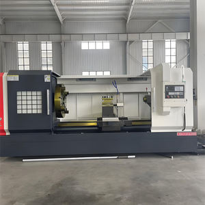 เครื่องกลึงโลหะแบบเตียงแบนมีความแม่นยำสูงเครื่องกลึงซีเอ็นซีแนวนอนแบบ CK61125พร้อมฟังก์ชั่นดิจิตอล - Product Image 1