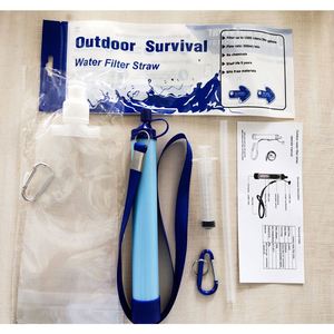 Paille filtrante à eau pour l'extérieur, purificateur d'eau personnel pour le camping, la randonnée, l'escalade, équipement de survie d'urgence pour les aventures en plein air - Product Image 3