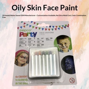 Peinture pour le visage créative à base d'huile pour enfants de 4 à 6 ans, peinture corporelle d'Halloween et crayons de maquillage pour le visage - Product Image 4