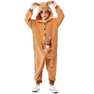 可爱Cosplay袋鼠婴儿服装亲子男孩动物装扮儿童中性连帽 - Product Image 3