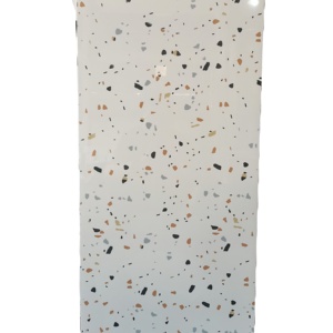 Azulejo de terrazo para pared, placa media, gris claro, 16x32 - Product Image 1