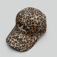 Gorra de Béisbol de Algodón de Alta Calidad con Logotipo Bordado de Leopardo, Estilo Hip-Hop, Retro, sin Estructura, para Papá, Paquete de 6 Unidades al por Mayor