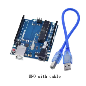 Placa R3 para Arduino IDE, microcontrolador ATmega328P con cable USB y conector de pines rectos de 2.54 mm para proyectos de bricolaje - Product Image 3